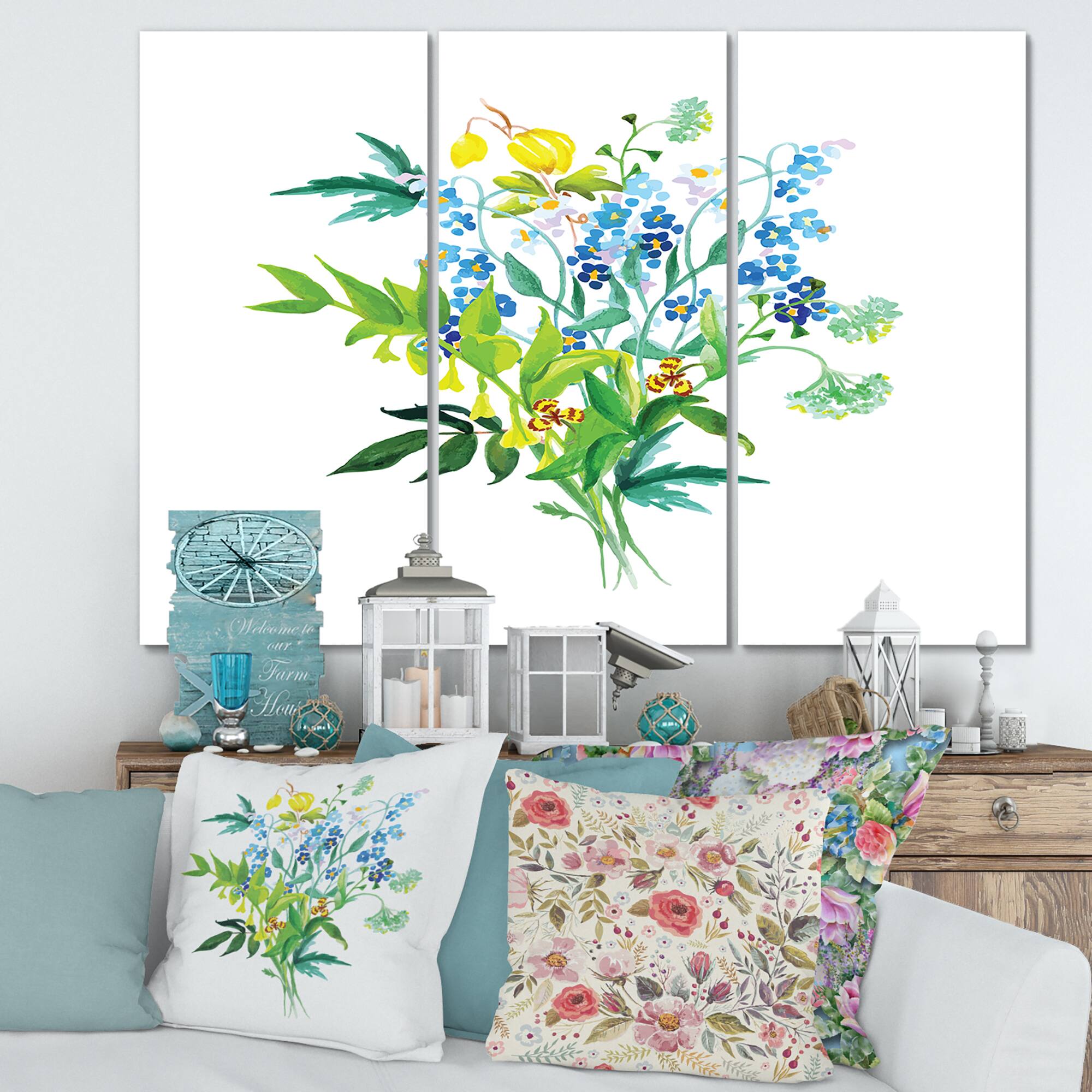 Designart - Meadow Flowers Garland